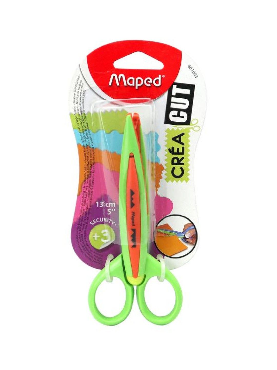 Maped Creacut Craft Scissors in Blister Pack - (Set of 5) (No Color- Image 3)