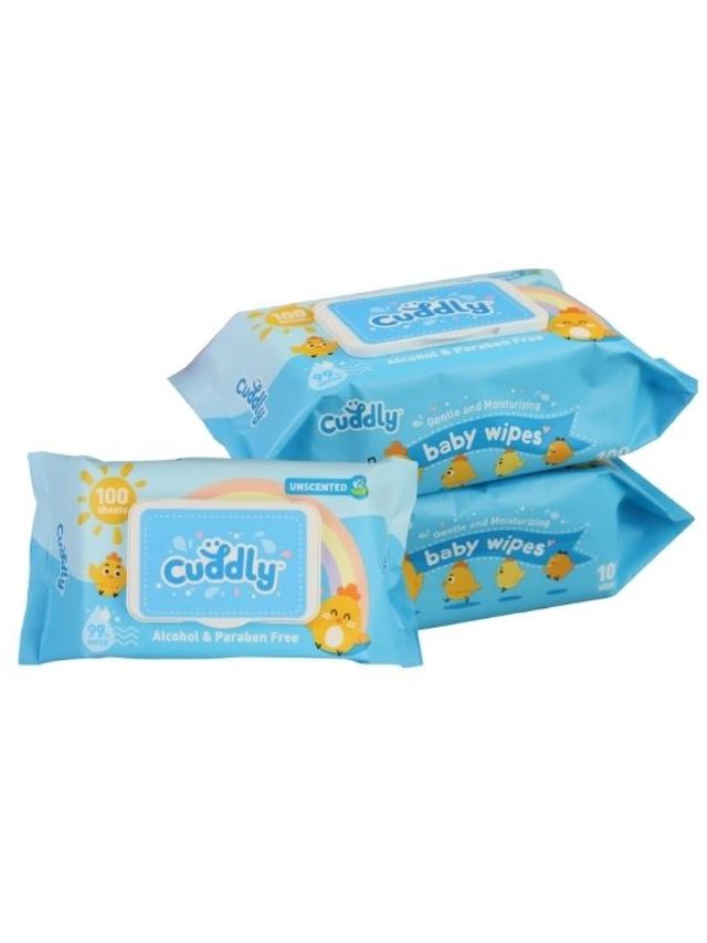 Cuddly Unscented Baby Wipes 3-Pack (300s)