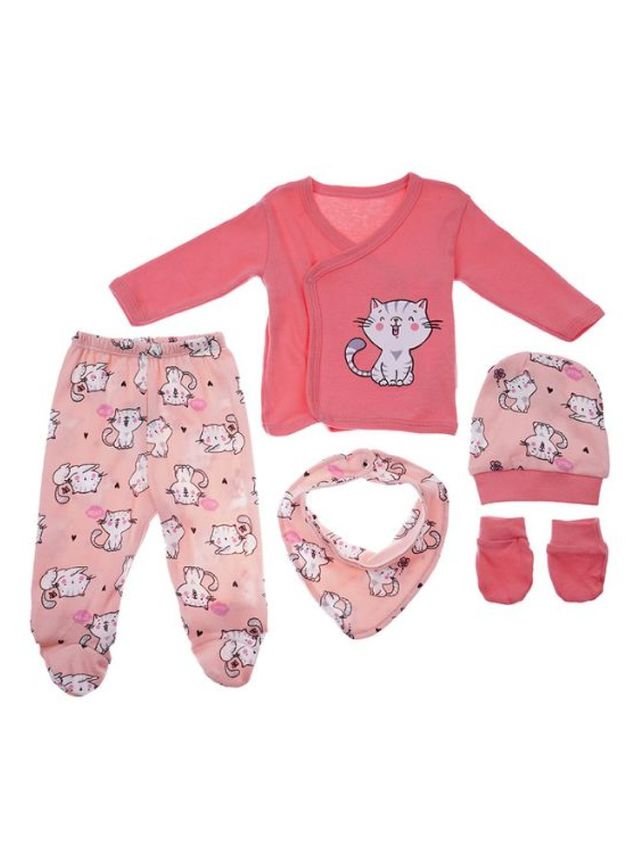 Cottonkind Necix Cat 5-Piece Newborn Set