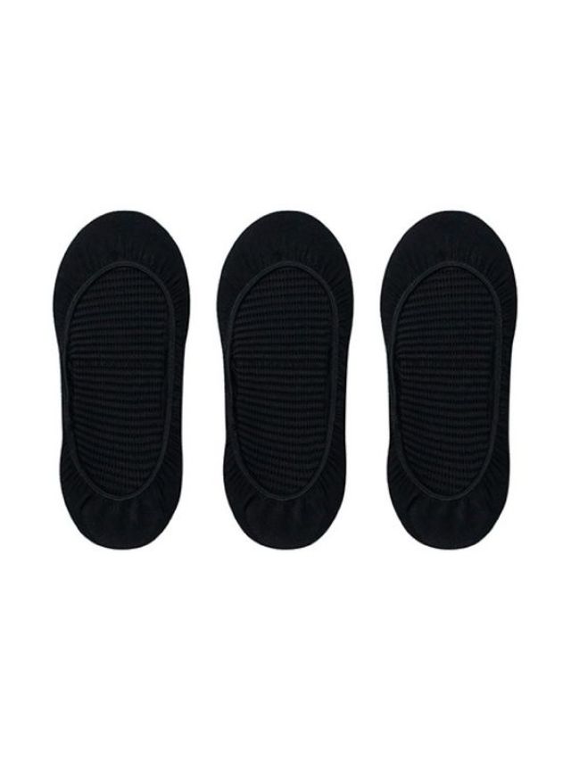 Goldtoe Ladies, Low Cut Stripes Footcover (3 Pairs - Black) | edamama