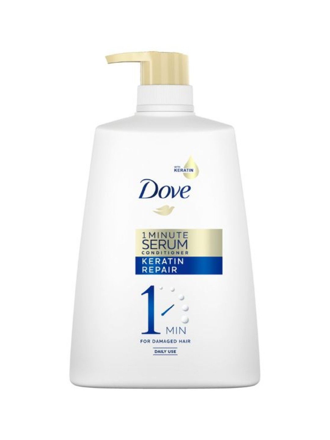 Dove 1-Minute Serum Conditioner Keratin Repair (1L) (No Color- Image 1)