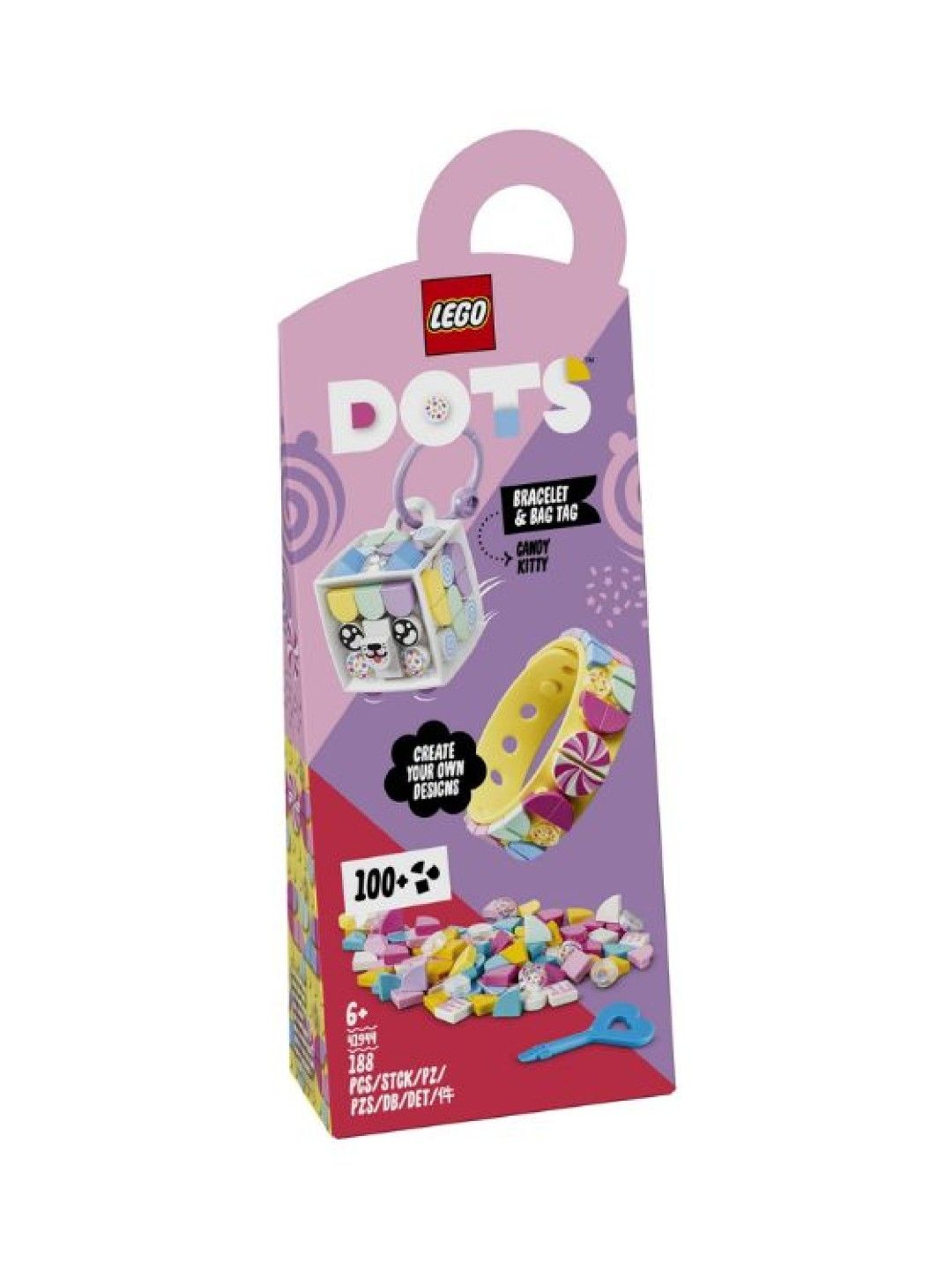 Lego Dots Candy Kitty Bracelet and Bag Tag Building Blocks (188pcs)