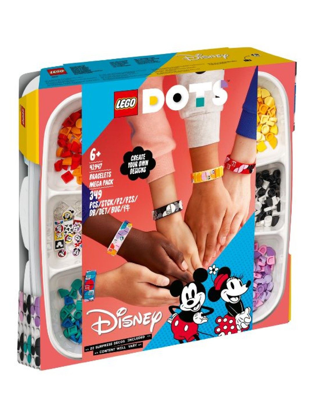 Lego Dots Mickey and Friends Bracelets Mega Pack Building Blocks (349pcs) (No Color- Image 1)