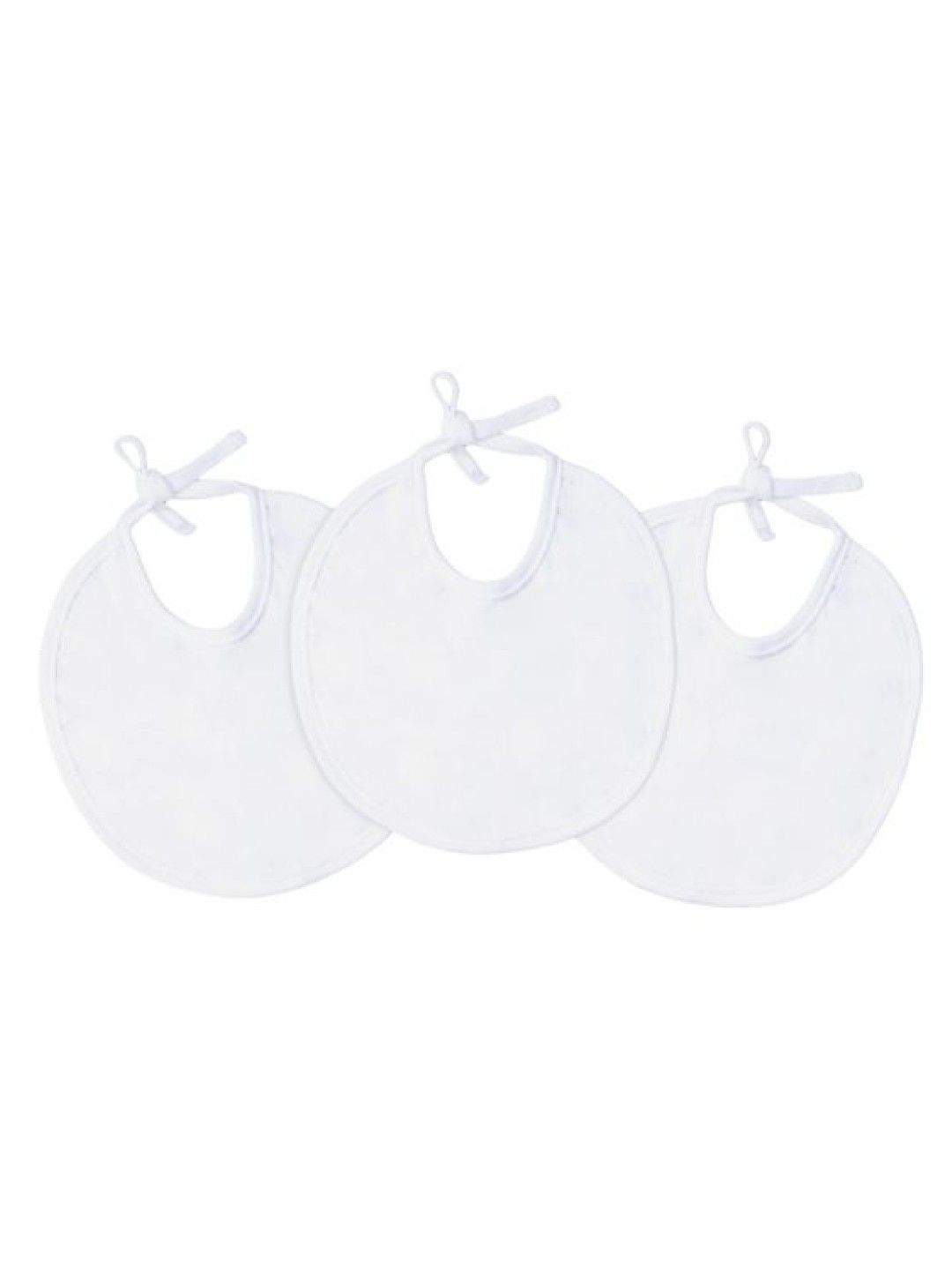 Cotton Central™ Basic Bib With String 100% USA Cotton (3pcs) (No Color- Image 1)
