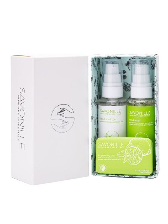 Savonille Skincare Essentials Citrus Boost Travel Trio Gift Set