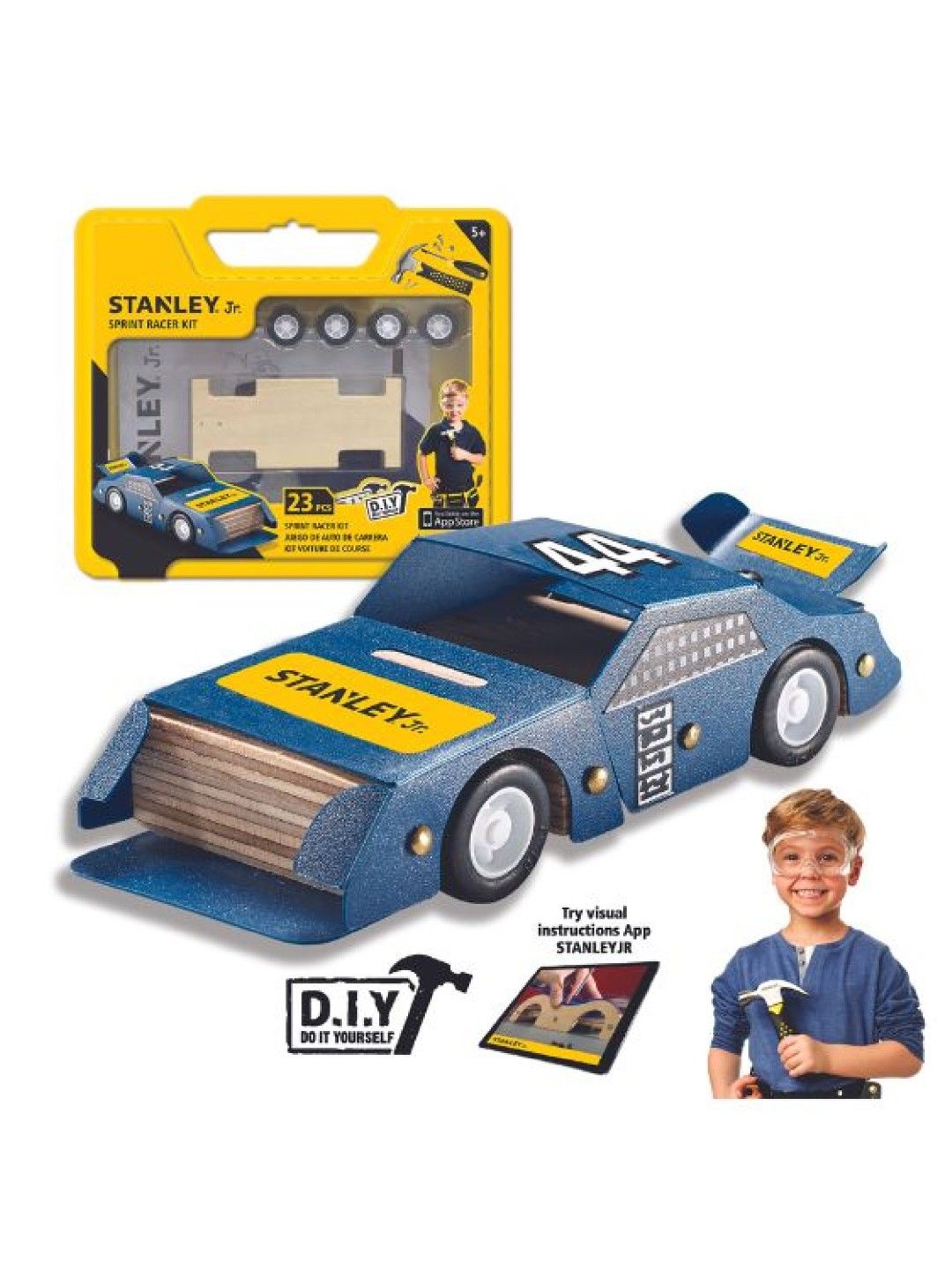 Stanley Stanley Jr. Mini Sprint Racer Assembly Kit (Wooden) (No Color- Image 1)