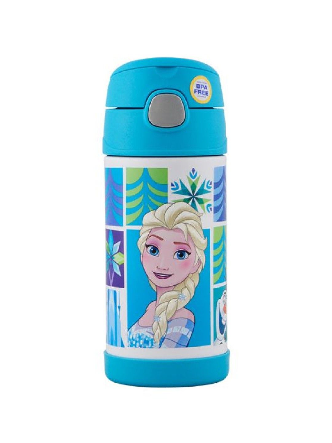 Thermos F4017FZS Water Straw Bottle for Kids - Disney Frozen (350ml) (No Color- Image 1)