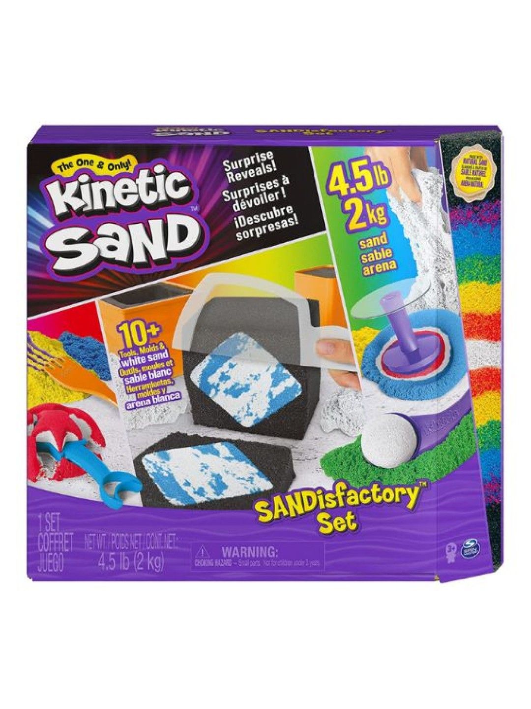 Kinetic Sand Sandisfactory Set (No Color- Image 1)