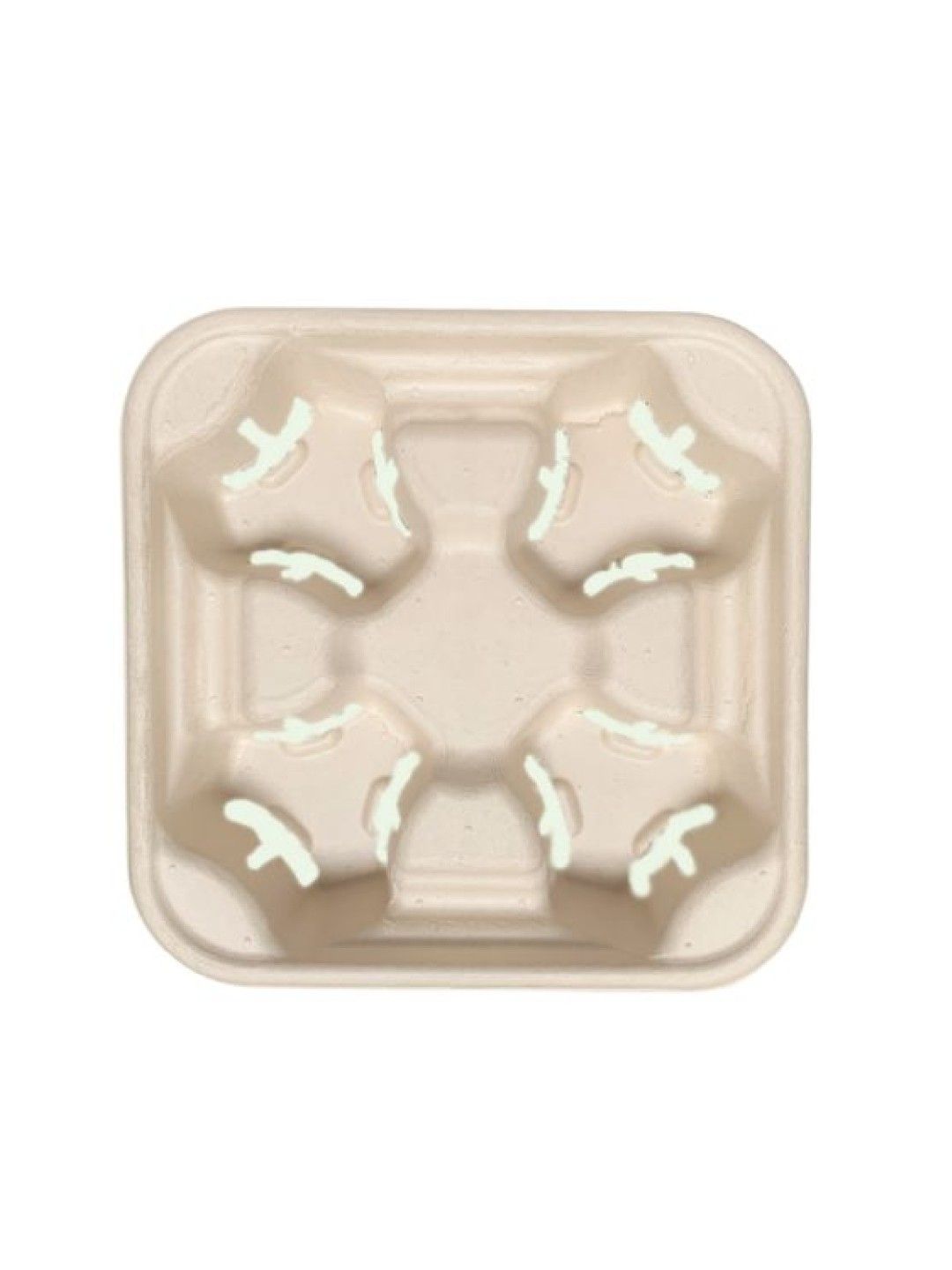 Econtainer 4-cup Holder Tray Compostable and Eco-friendly - Pack of 50 (No Color- Image 1)