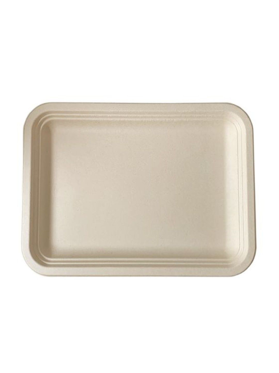 Econtainer Rectangular Serving Tray Compostable and Eco-friendly - Pack of 50 (No Color- Image 1)