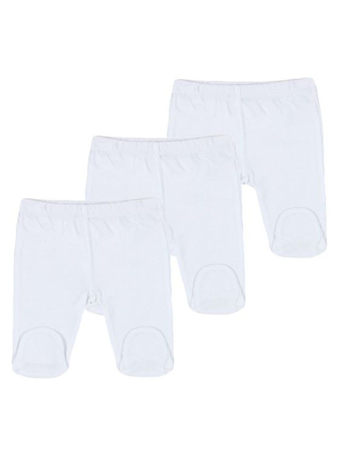 Mother's Choice White Collection 3 Pack Footed Leggings (Daily Essentials/ IT2863) (White- Image 1)