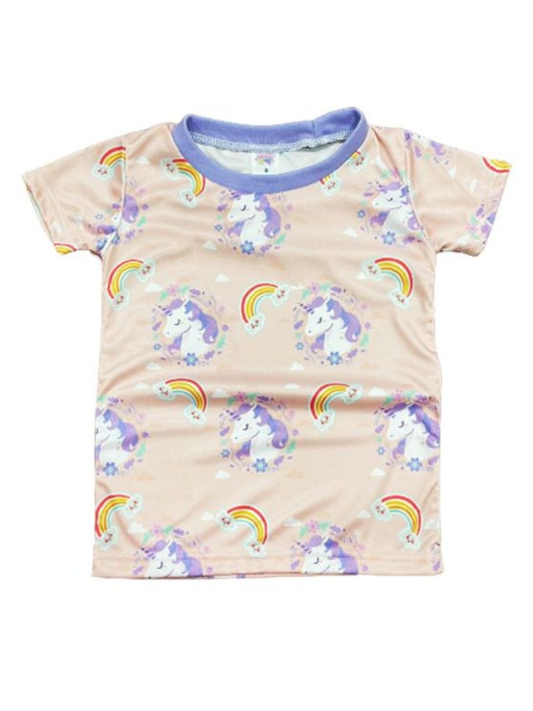 Kittly Violet Unicorn Pattern Kid Shirt (No Color- Image 1)