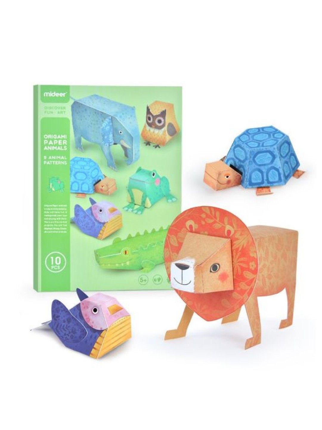 MiDeer Origami Paper Animals (No Color- Image 1)