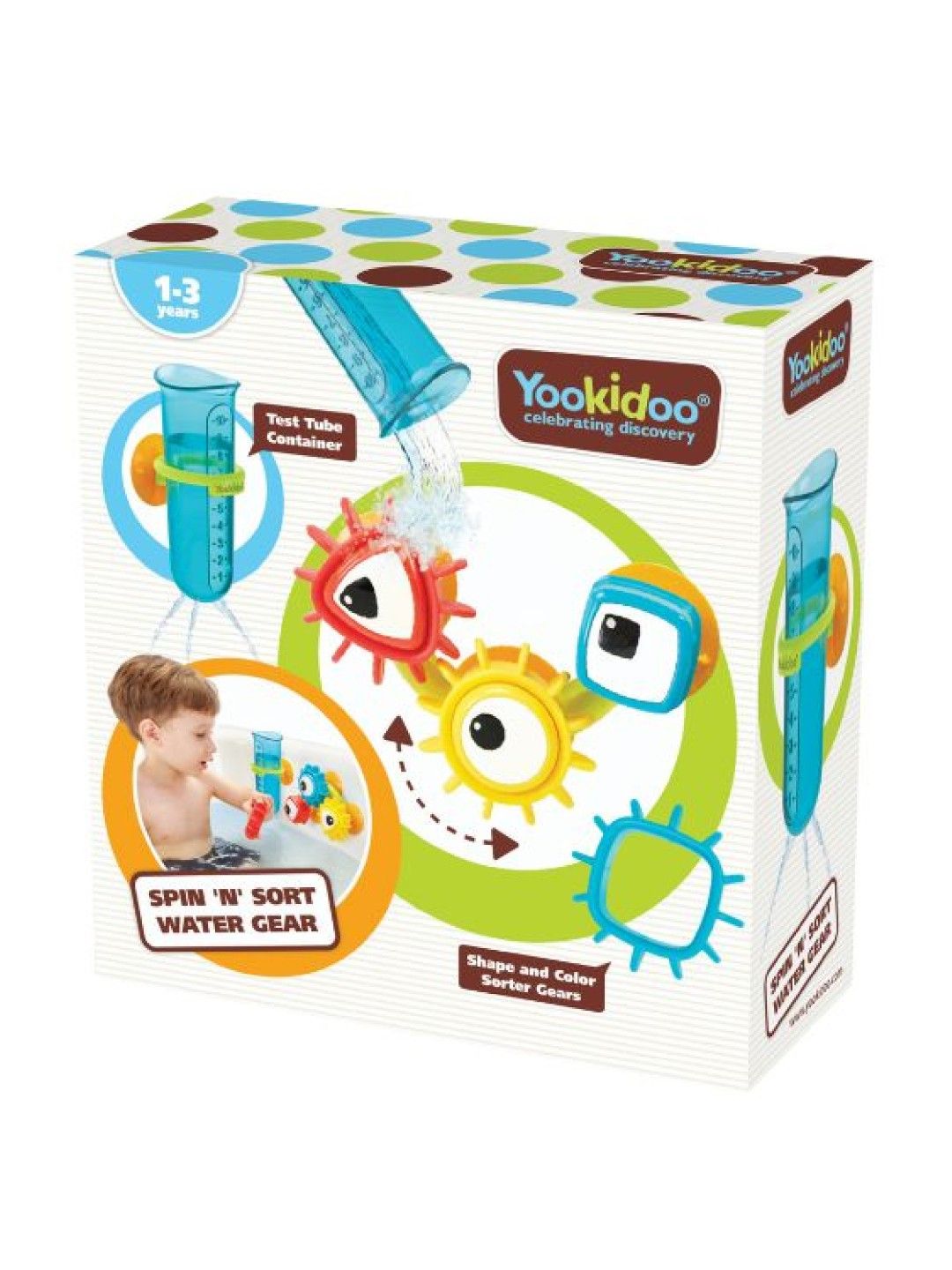 Yookidoo Spin 'N' Sort Water Gear (No Color- Image 1)