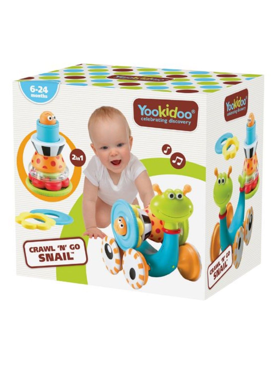 Yookidoo Crawl 'n' Go Snail (No Color- Image 4)