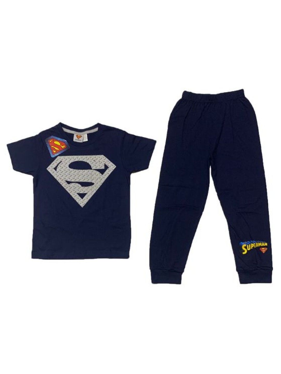 Warner Brothers DC Comics Superman Metallic Steel Logo Pajama Set