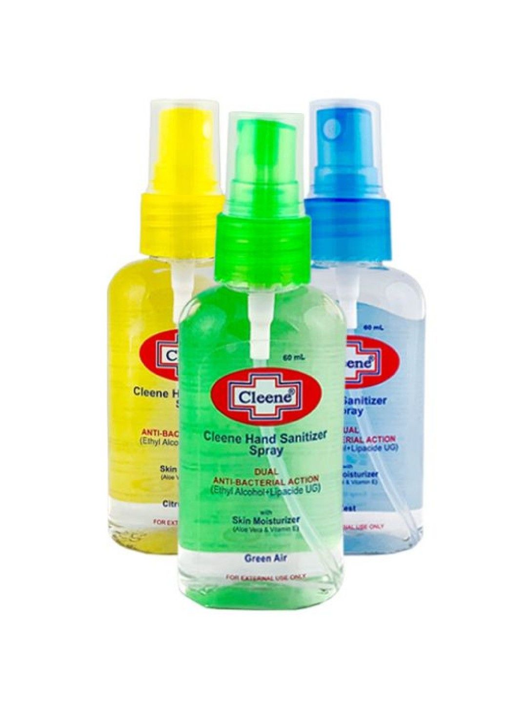 Cleene Hand Sanitizer 3-Pack (60ml) (No Color- Image 1)