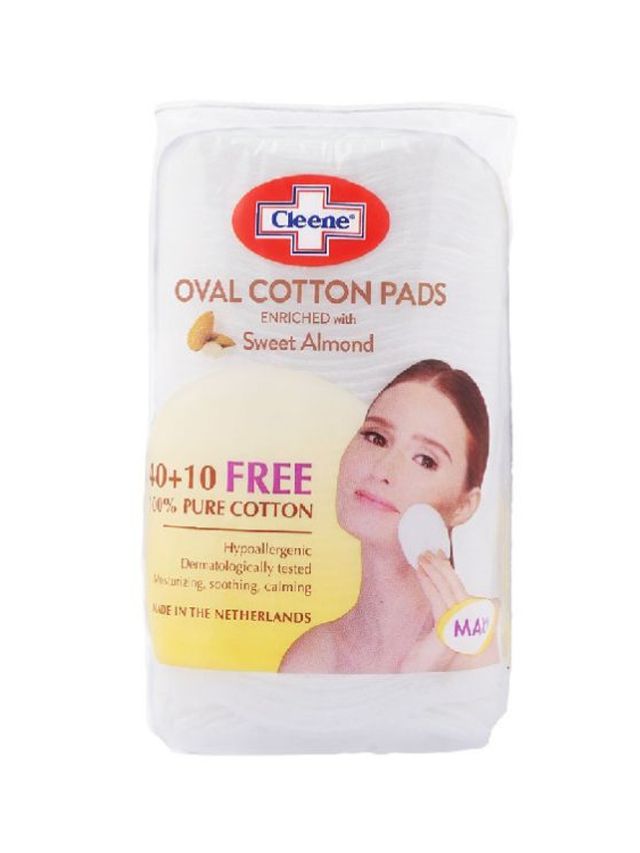 Cleene Oval Cotton Pads Sweet Almond 40+10 FREE | edamama