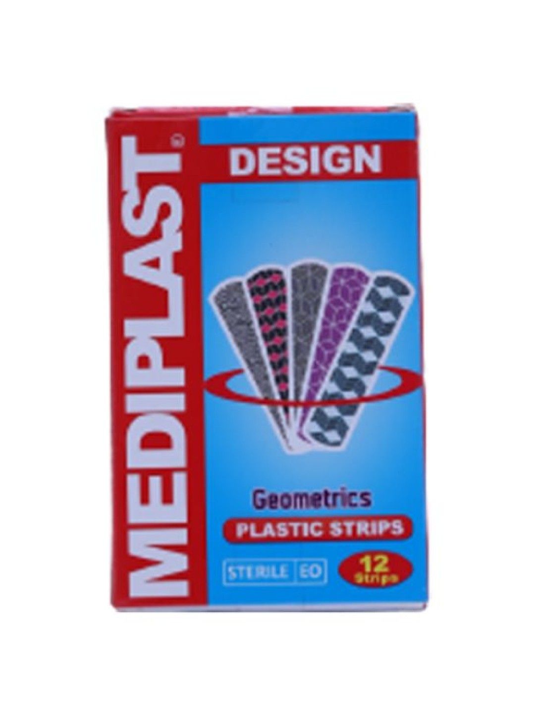 Mediplast Plastic Strips Design Geometric (12s)