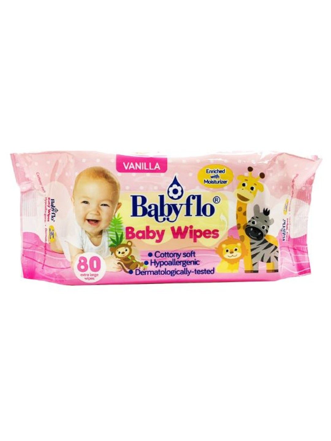 Babyflo Baby Wipes Vanilla (80s) (No Color- Image 1)