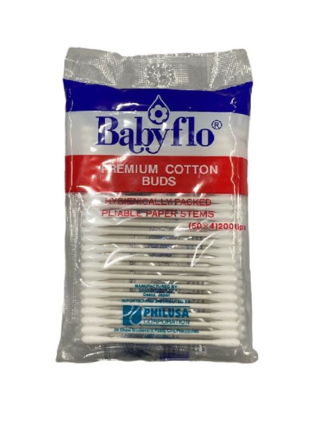 Babyflo Premium Cotton Buds (200 tips) (No Color- Image 1)