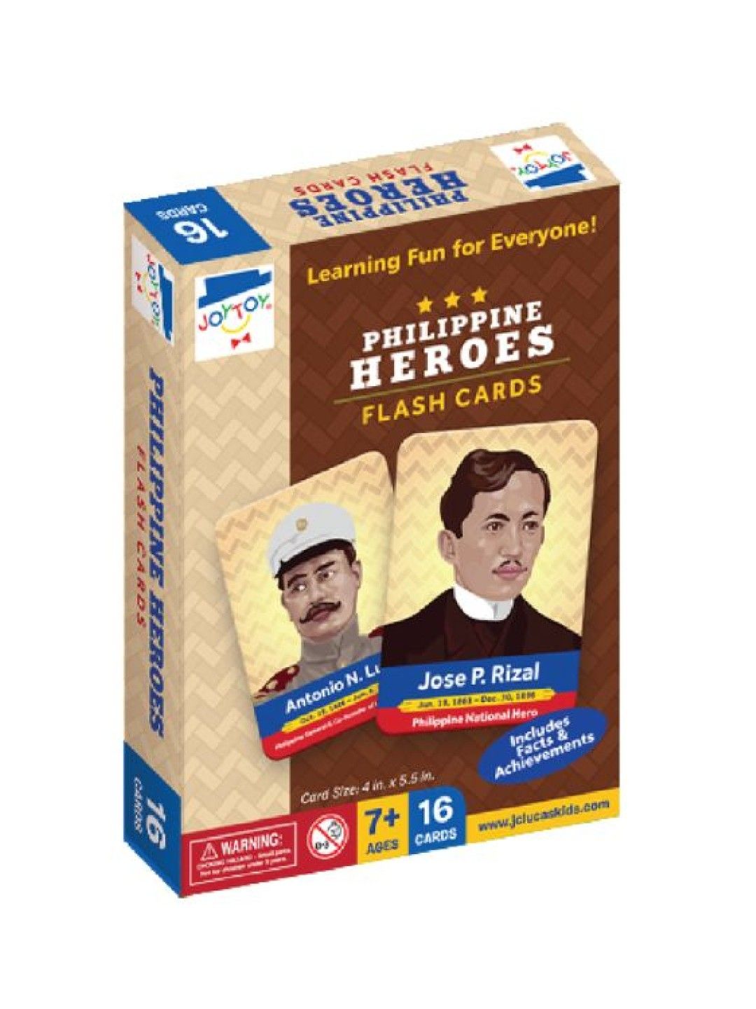 Joytoy Philippine Heroes Flash Cards (No Color- Image 1)