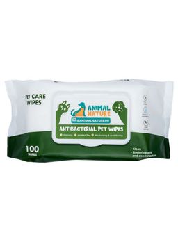 Animal Nature Pet Care Wipes Antibacterial Cleansing Moisturizing and Deodorizing (100's)