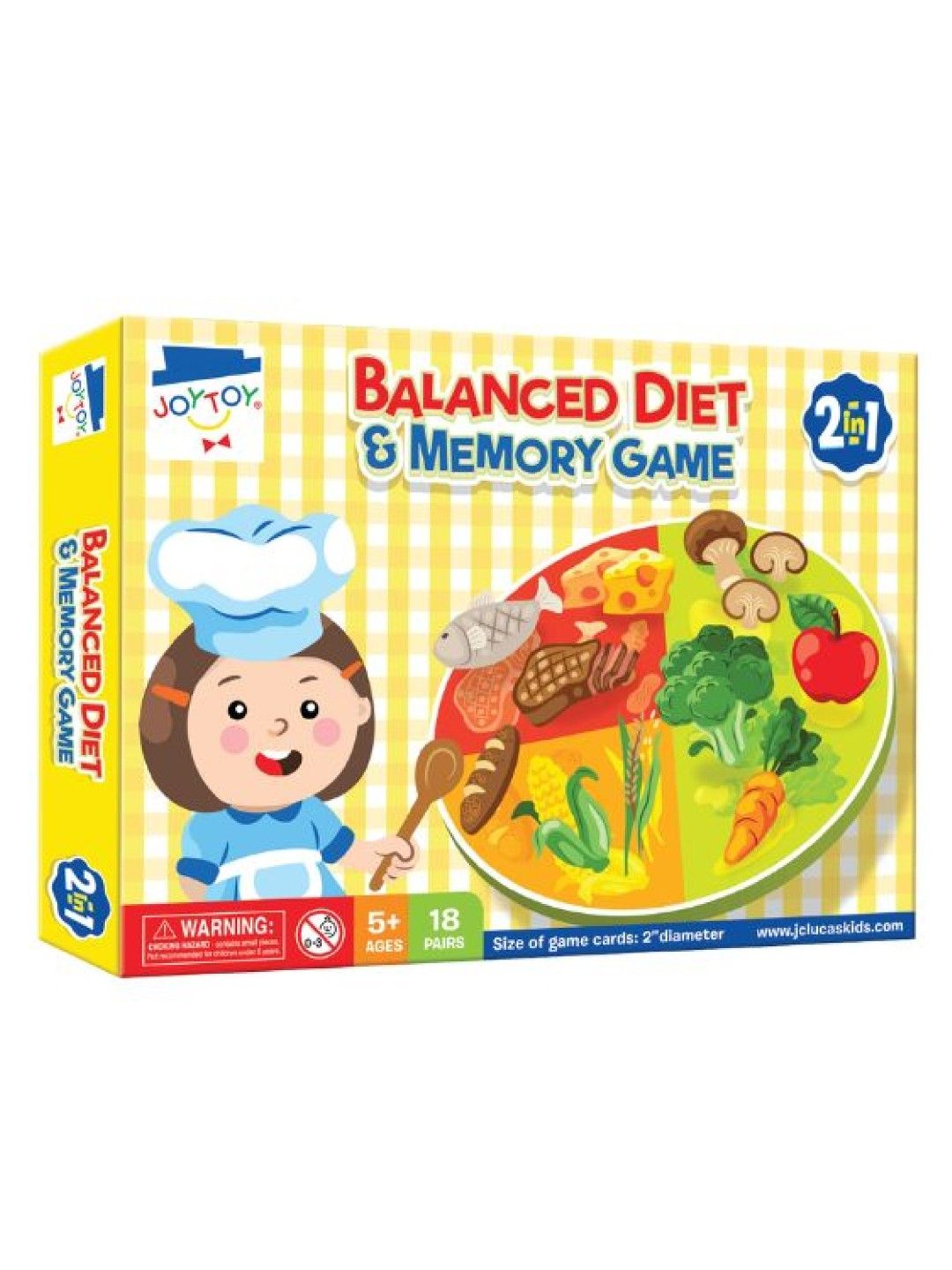 Joytoy Balanced Diet & Memory Game 2-In-1 (No Color- Image 1)