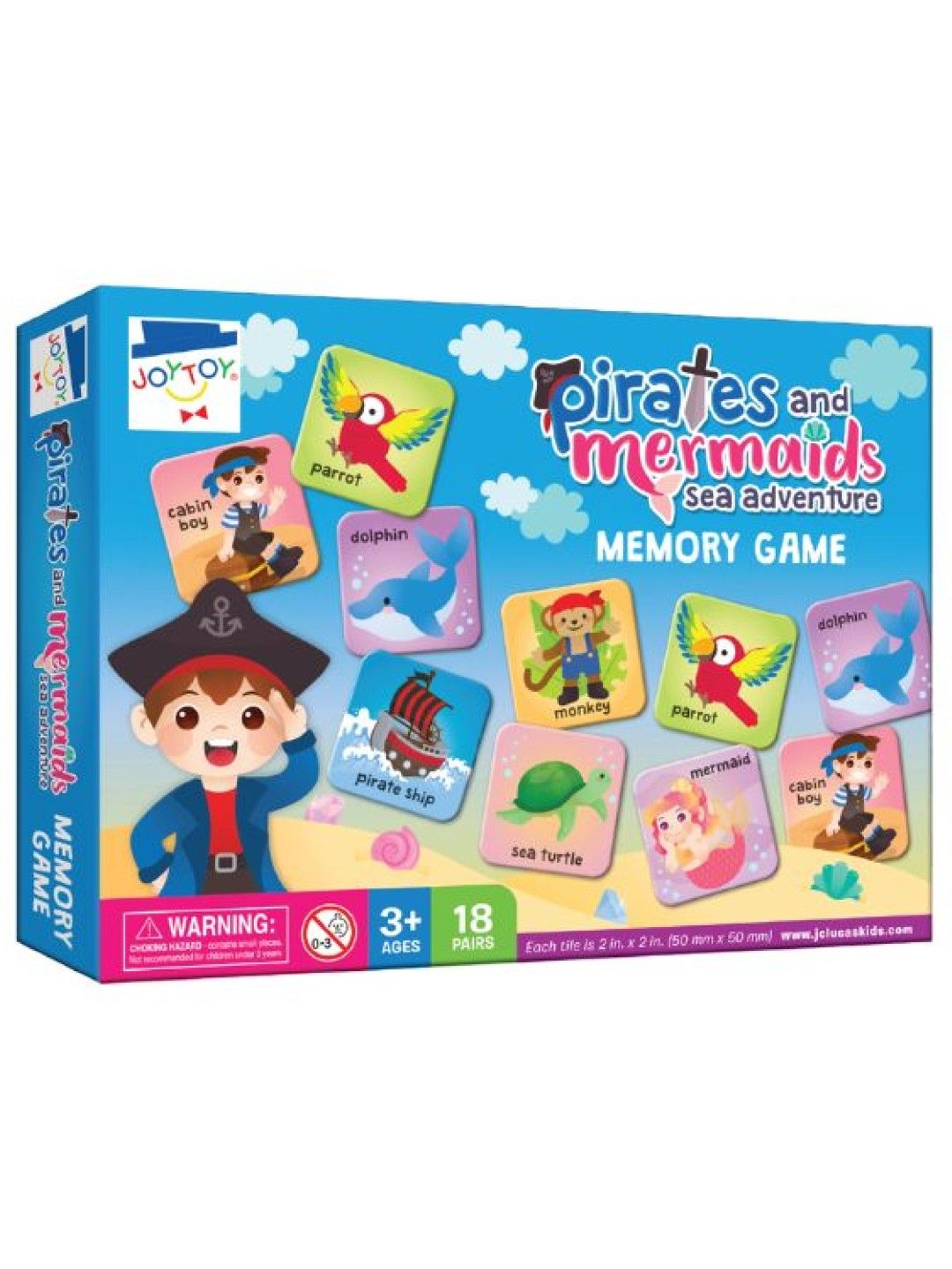 Joytoy Pirates & Mermaids Sea Adventure Memory Game