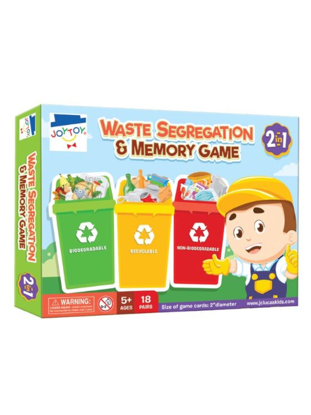 Joytoy Waste Segregation & Memory Game 2-In-1 (No Color- Image 1)