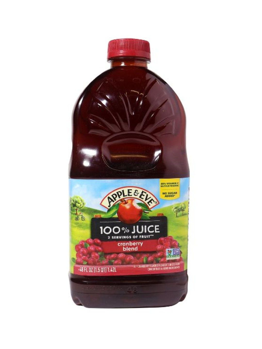 Apple & Eve Cranberry 100% Juice 48oz /1.42L (No Sugar Added)