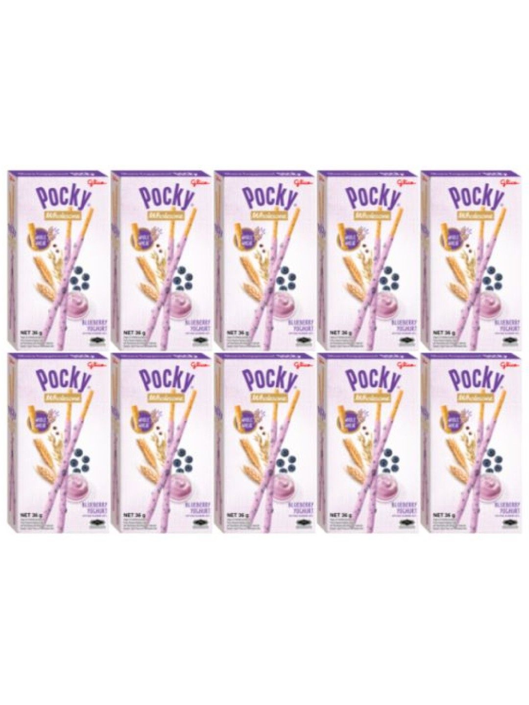 Pocky Wholesome Blueberry Yoghurt Biscuit Sticks (Bundle of 10) (No Color- Image 1)