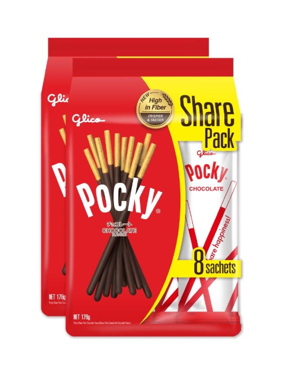 Pocky Chocolate Biscuit Sticks Share Pack (Bundle of 2) (No Color- Image 1)