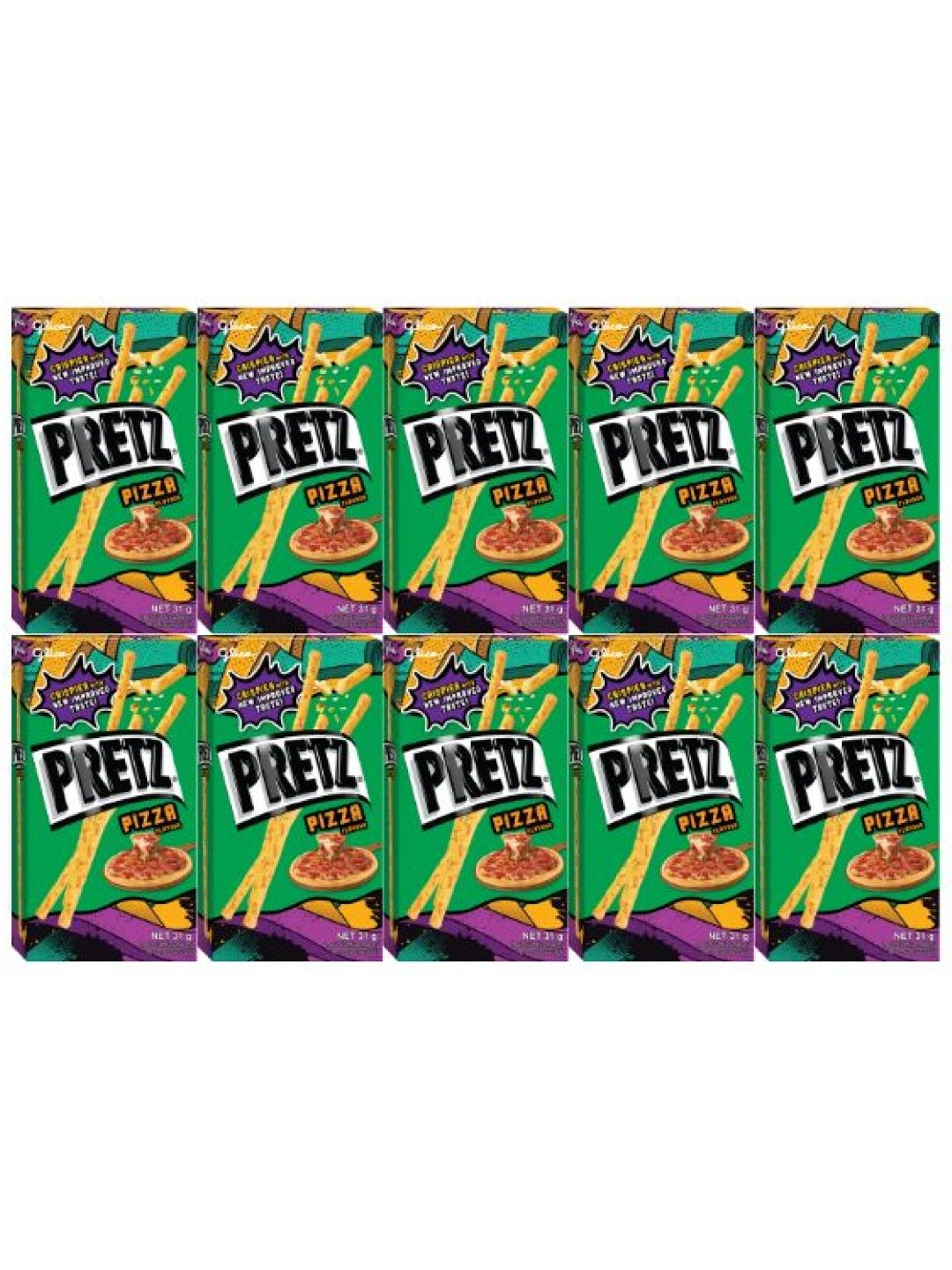 Pretz Pizza Flavour Biscuit Sticks (Bundle of 10)