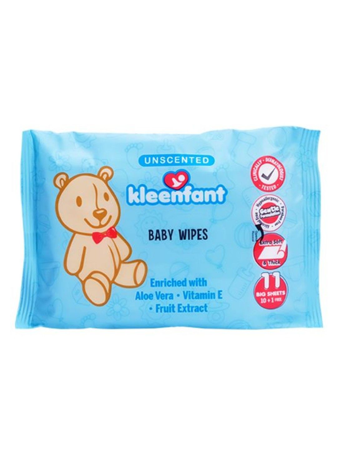 Kleenfant Unscented Baby Wipes (11s) (No Color- Image 1)