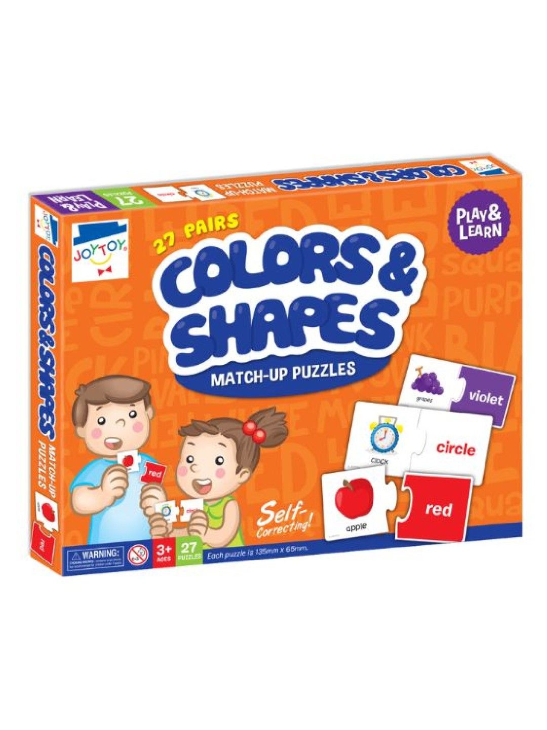 Joytoy Colors & Shapes Match-up Puzzles