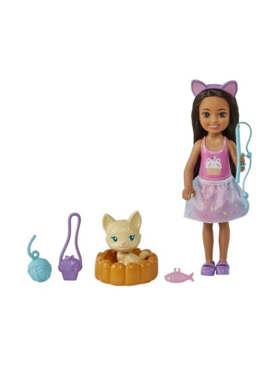 Barbie Chelsea + Pet Kitty (No Color- Image 1)