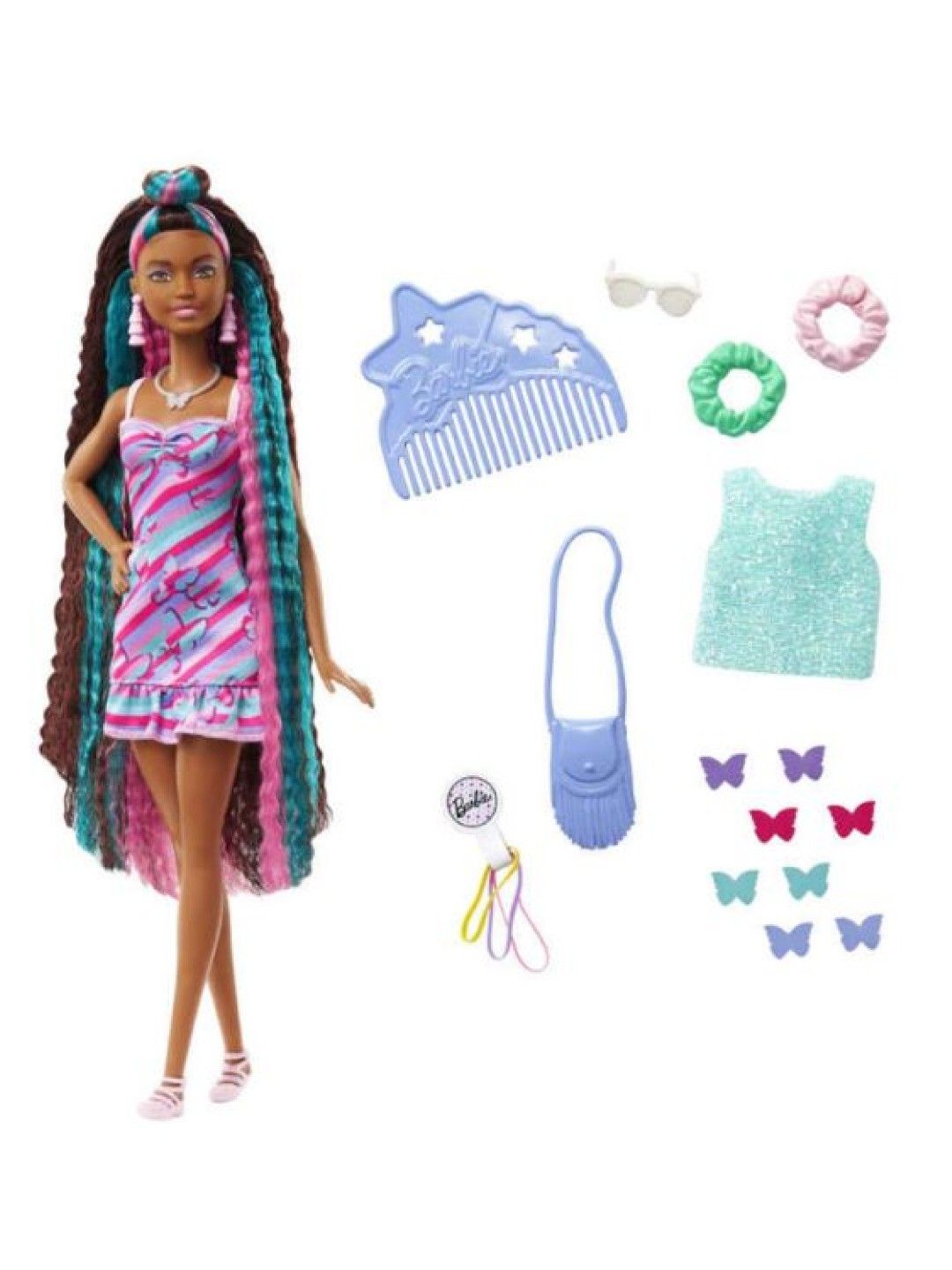 Barbie Totally Hair Themed Doll (Butterfly- Image 1)