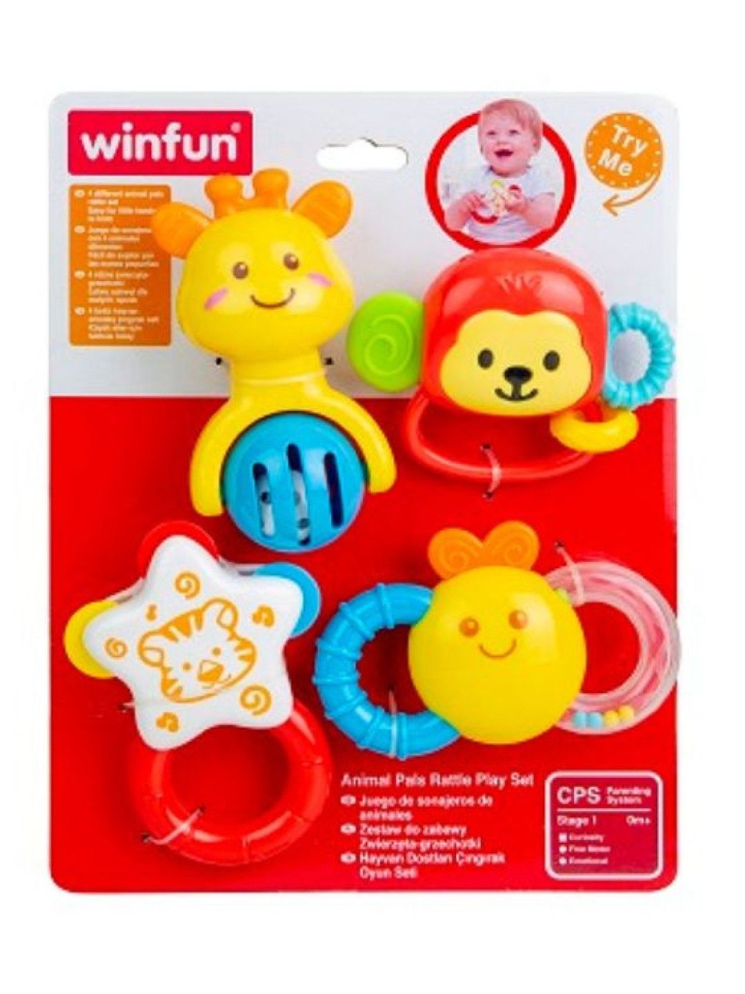 winfun Animal Pals Rattle Play Set (No Color- Image 1)