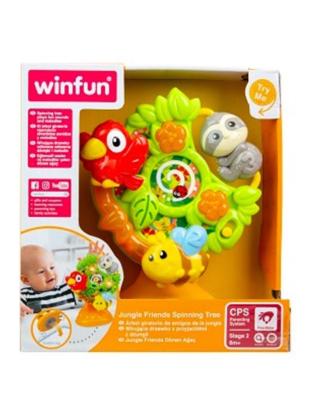 winfun Jungle Friends Spinning Tree (No Color- Image 1)