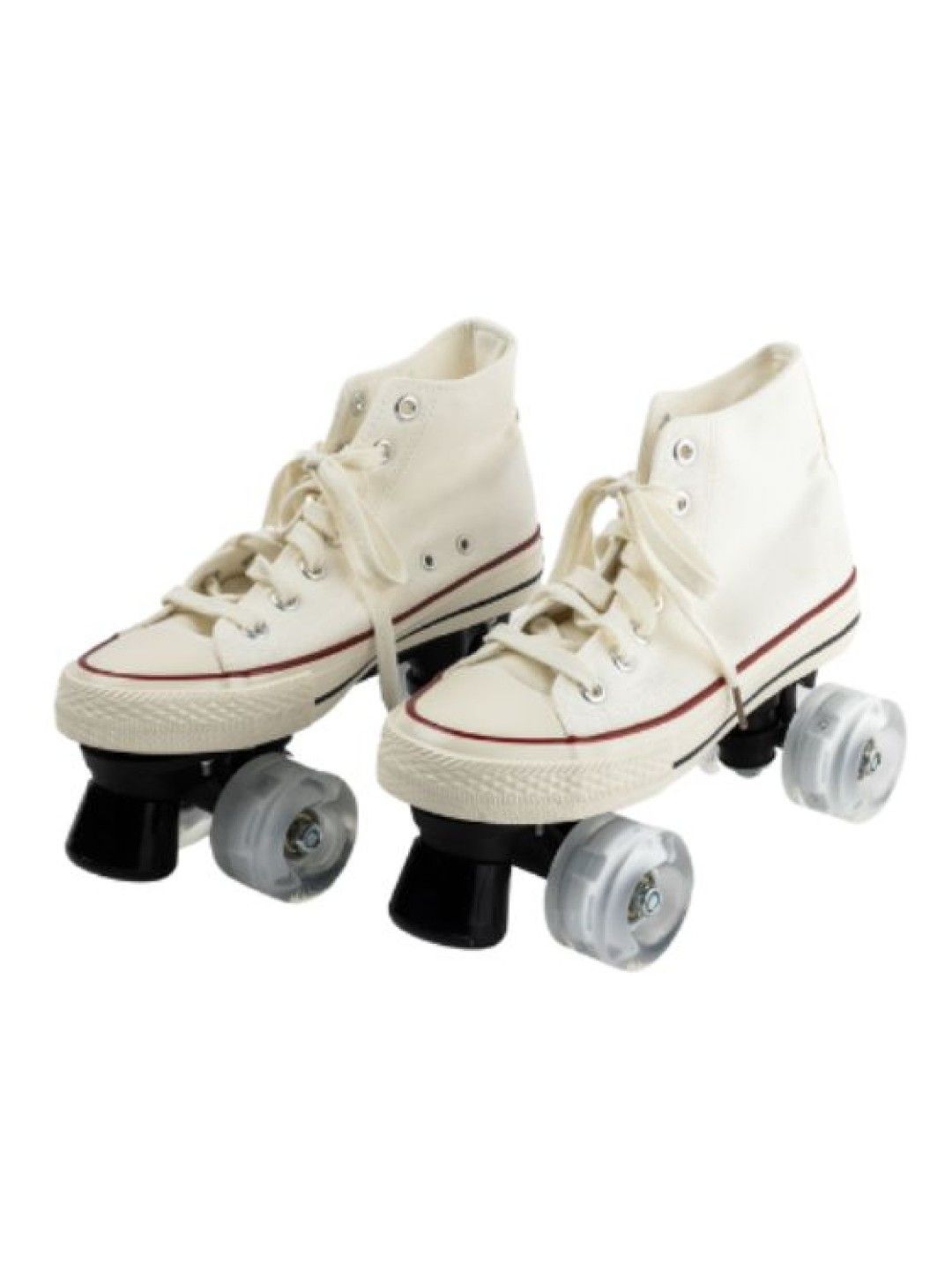 Squad Skates Canvas Sneaker Chucks Roller Skate (White)