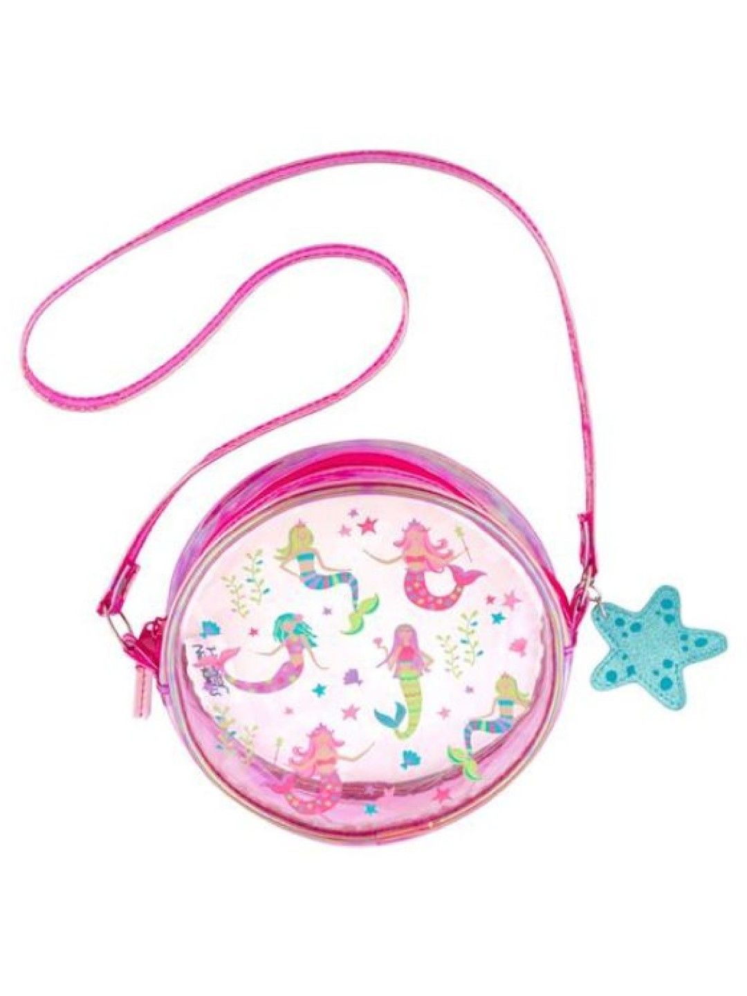 Stephen Joseph Clear Iridescent Crossbody Purse (Mermaid- Image 1)