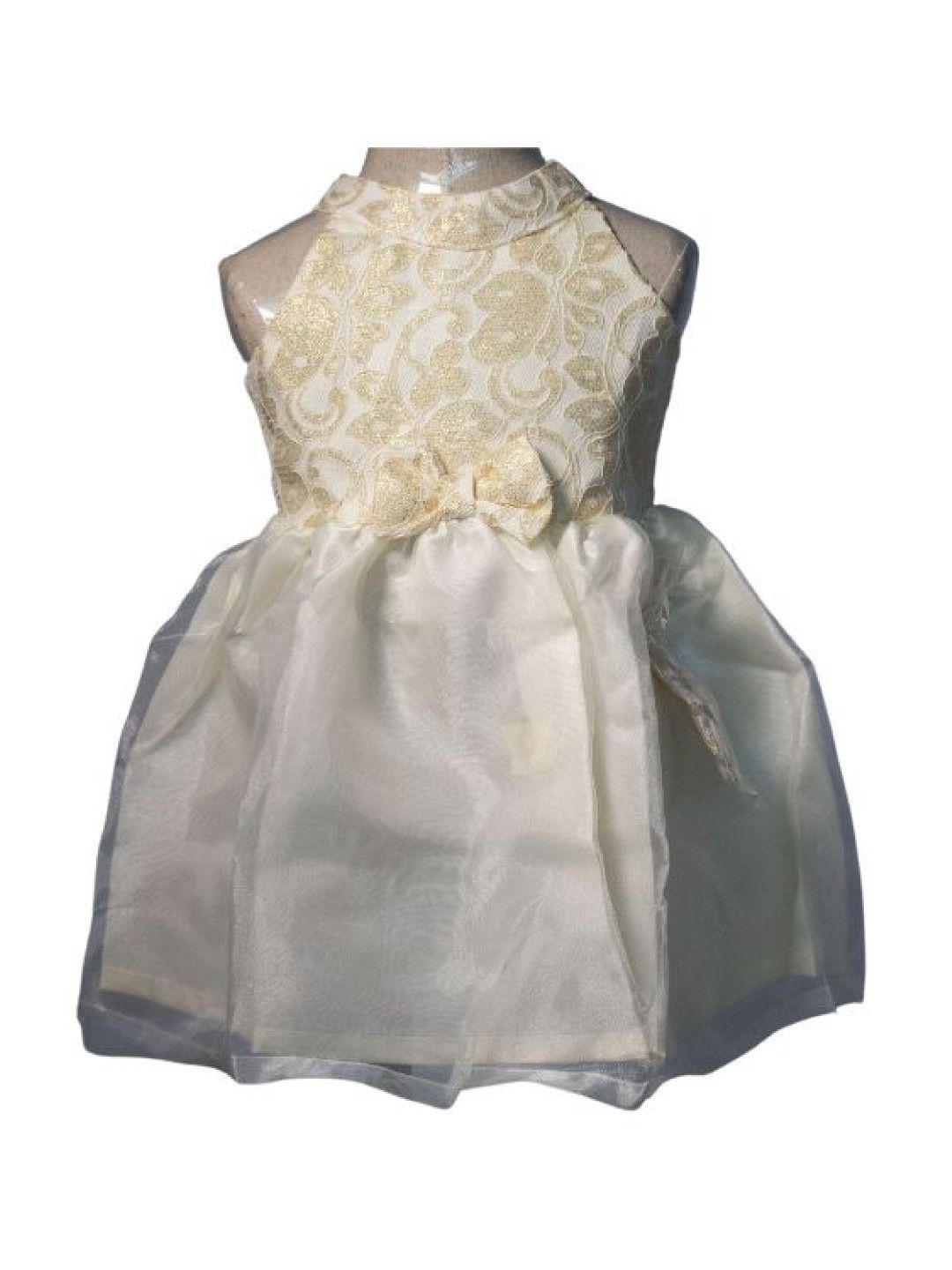 Bebeta Formal Halter Dress (Cream- Image 1)