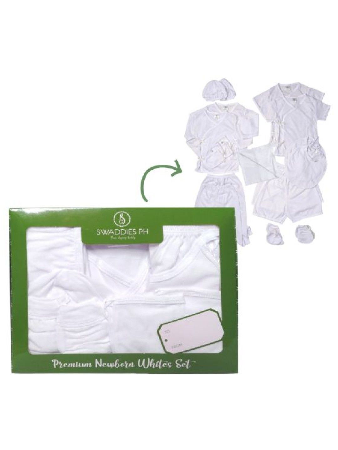 Swaddies PH Premium Newborn Whites Set Gift Box (No Color- Image 1)