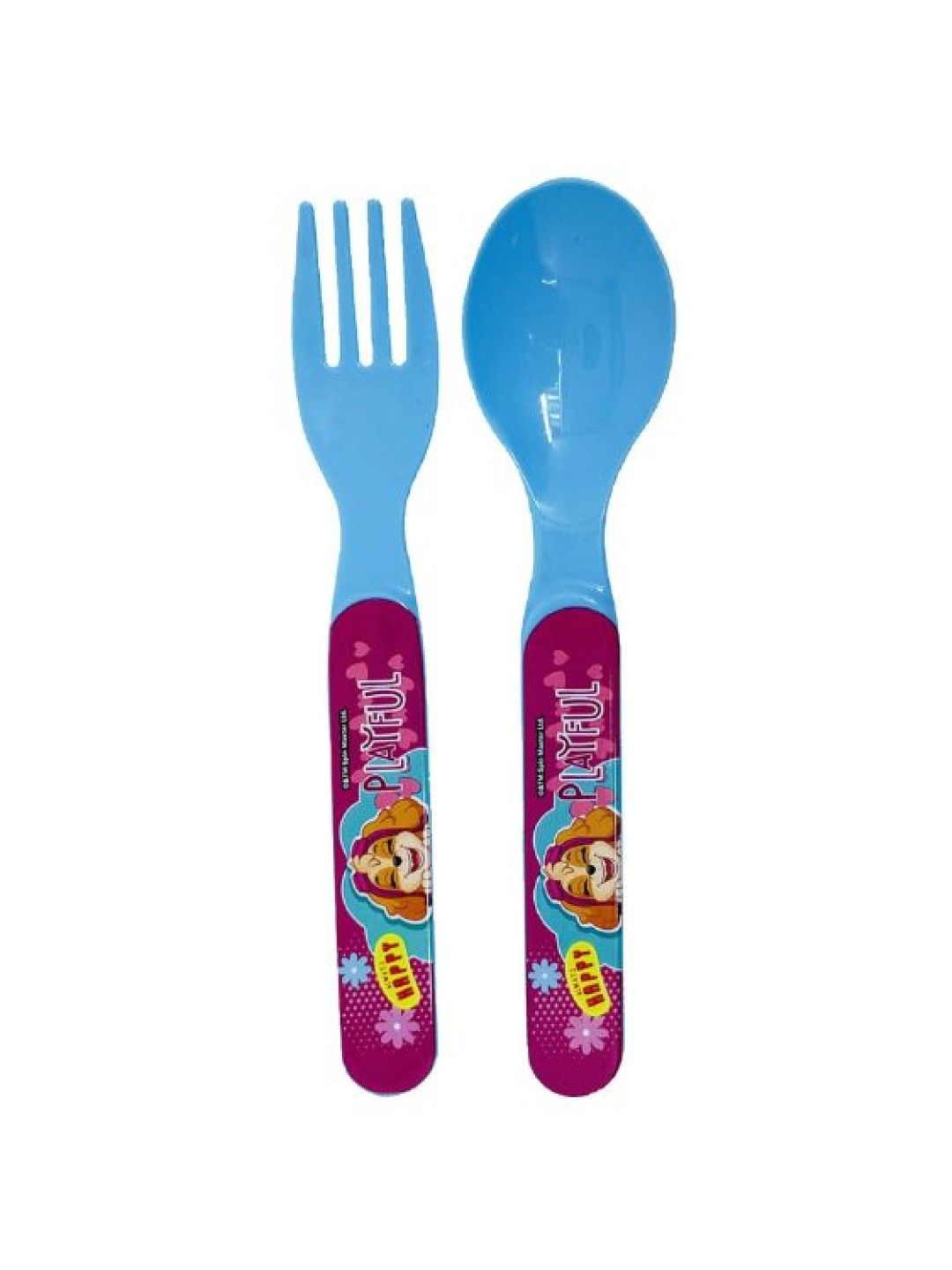 Enfant Paw Patrol Spoon & Fork Set (Pink- Image 1)