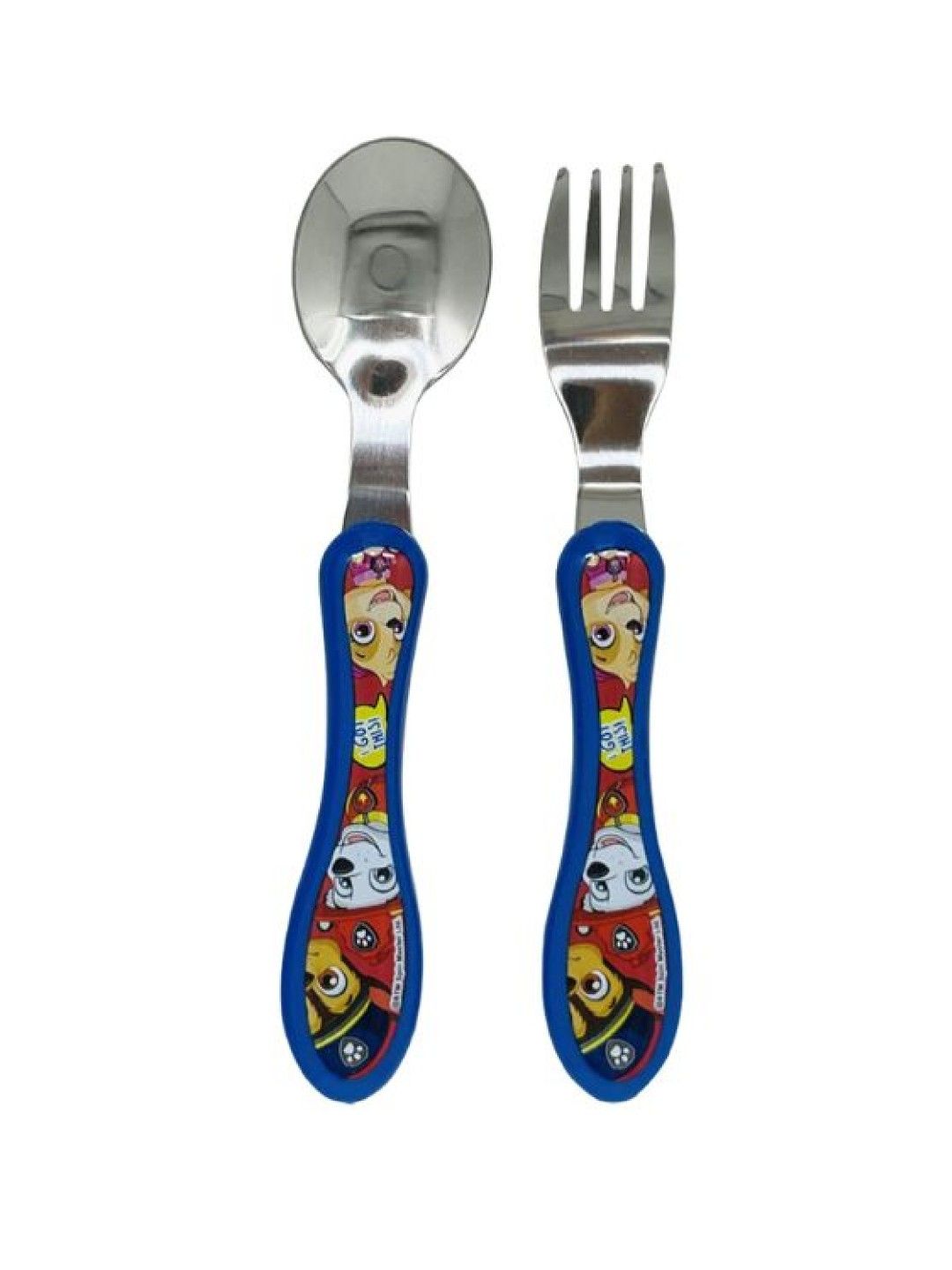 Enfant Paw Patrol Stainless Spoon & Fork Set (Dark Blue- Image 1)