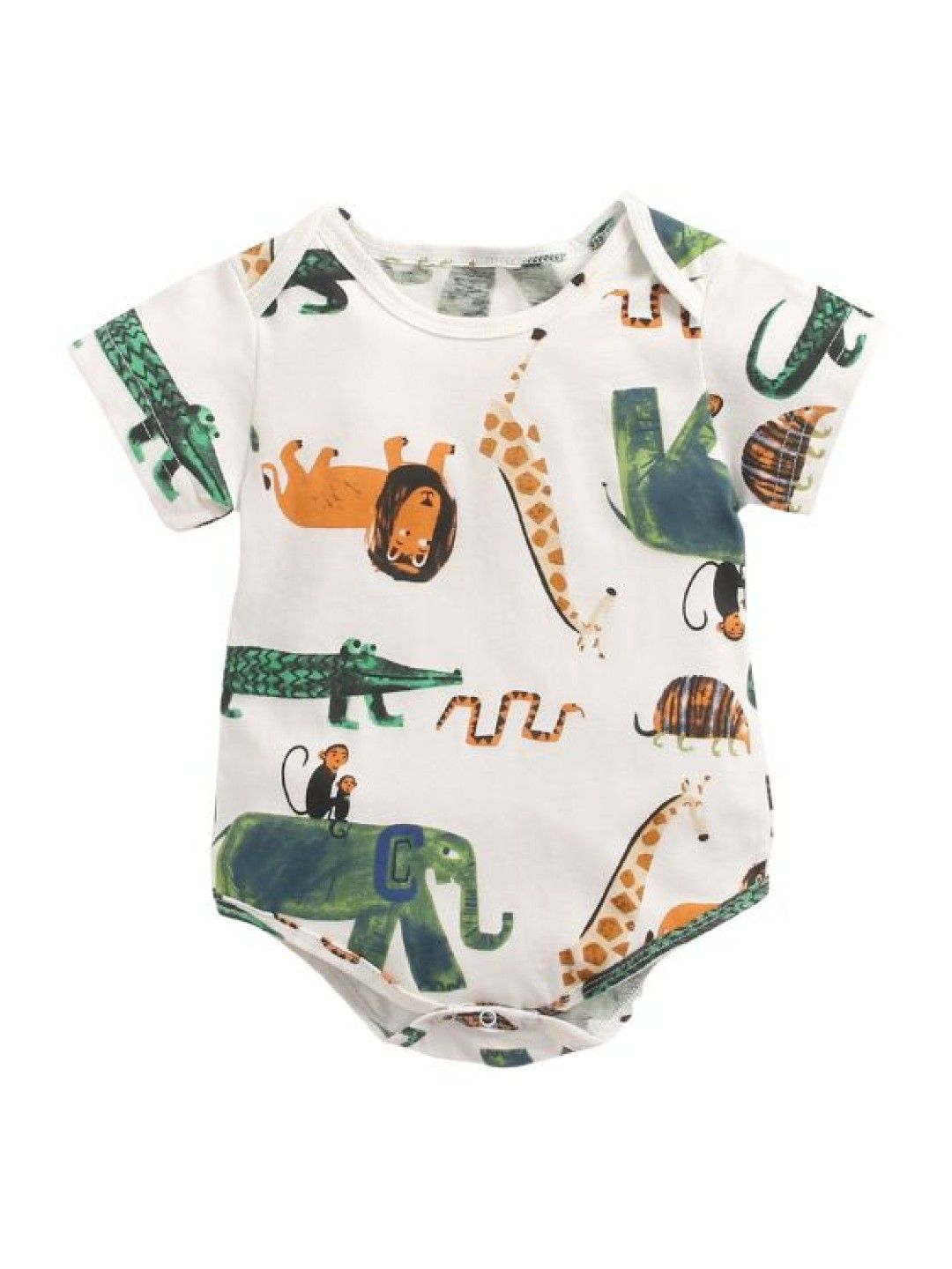 Cottonkind Animals All-Over-Print Half Sleeves One | edamama