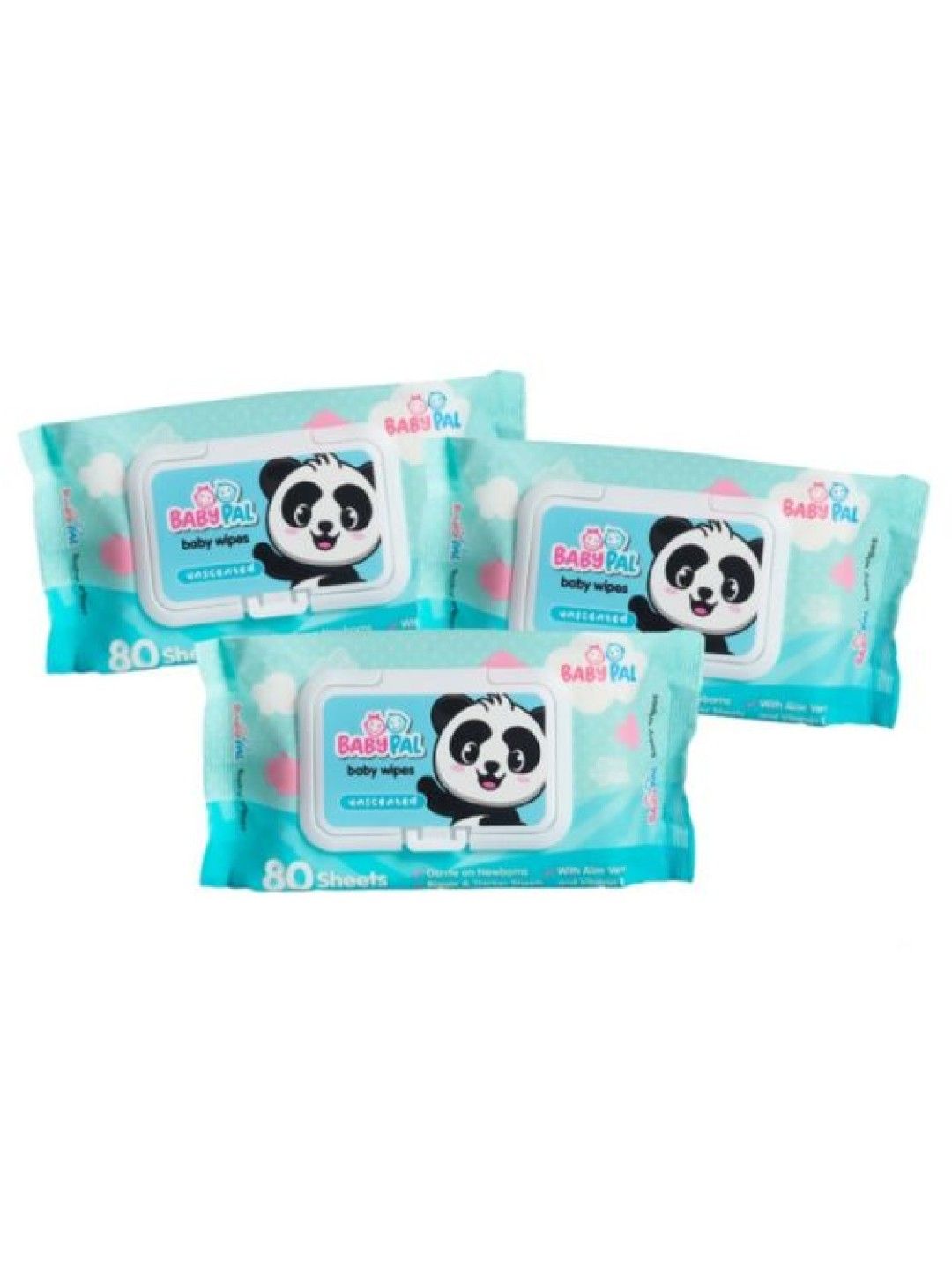 BabyPal Baby Wipes Unscented (80s x 3 Packs)