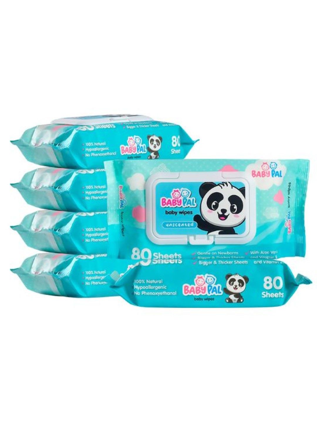 BabyPal Baby Wipes Unscented (80s x 6 Packs)