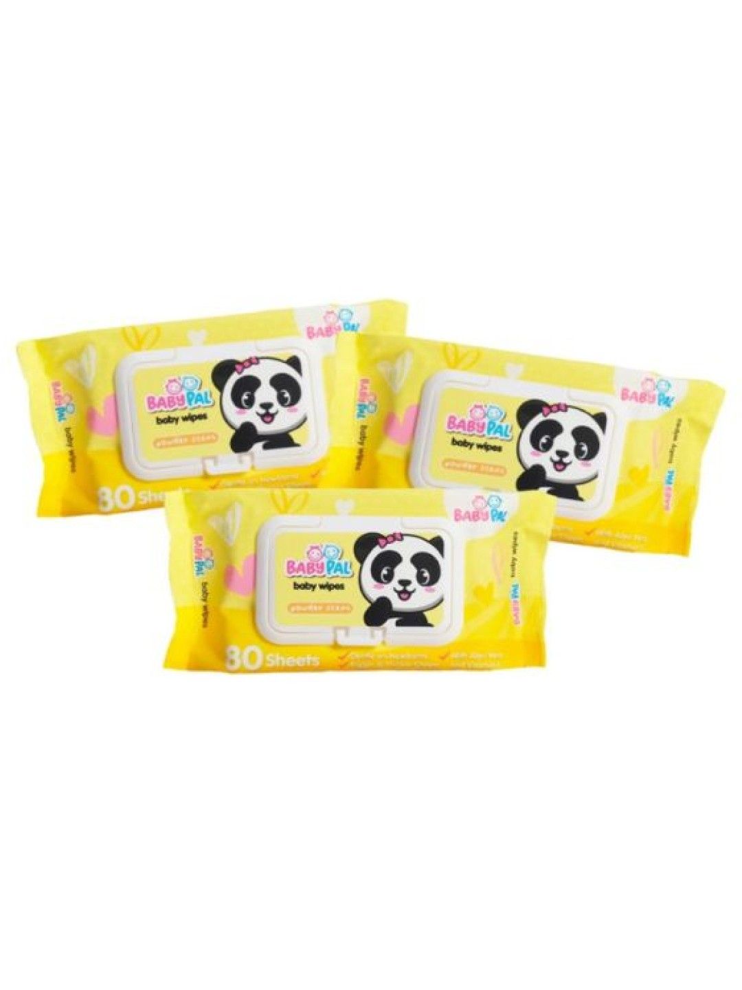 BabyPal Baby Wipes Powder Scent (80s x 3 Packs)